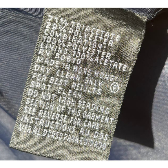 Albert Nipon Vintage Formal Navy Formal Suit with Fringe Beaded Hem RARE - Picture 5 of 16